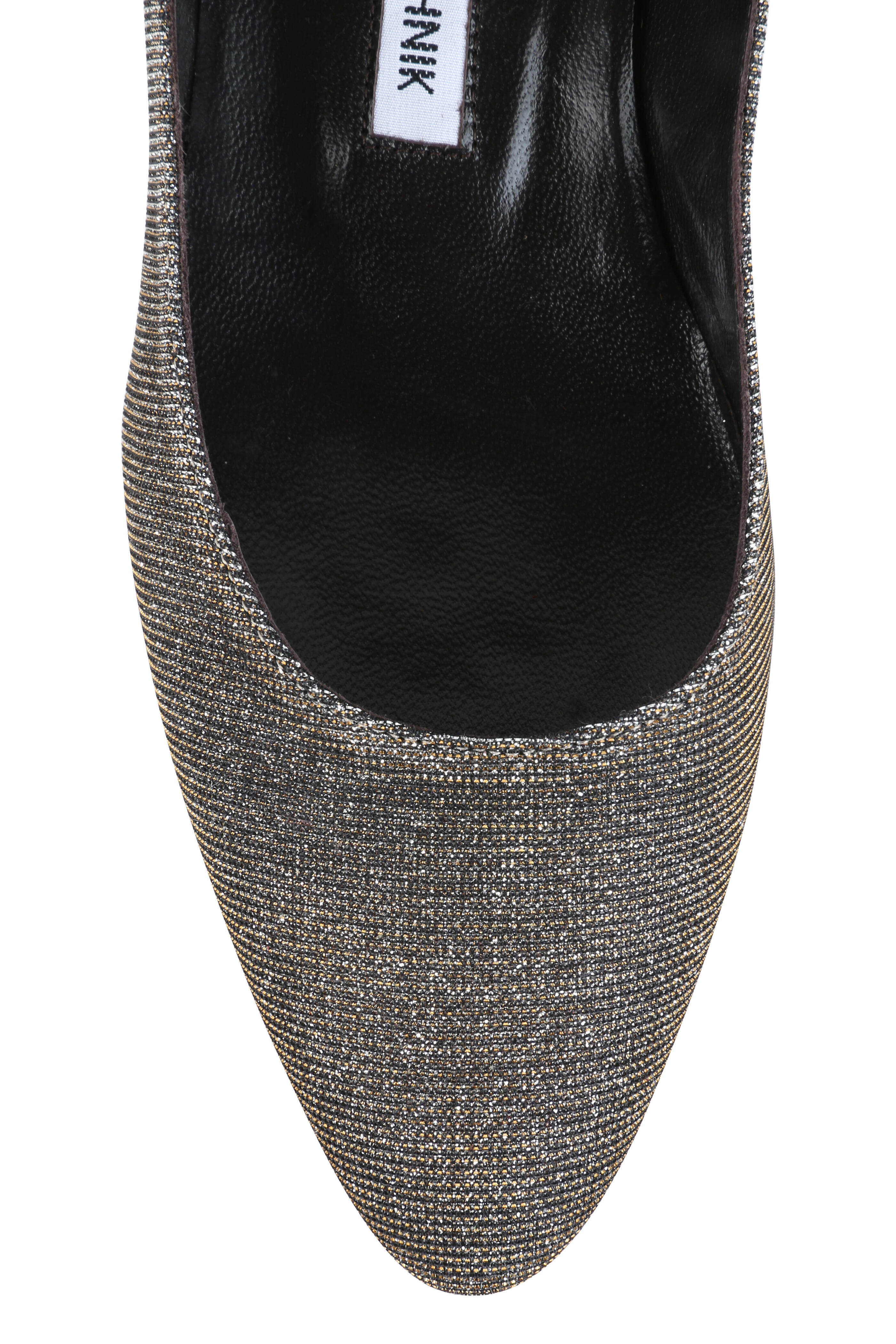 MANOLO BLAHNIK LISTONYシルバー MANOLO BLAHNIK LISTONYシルバー Vintage Manolo Blahnik Shoes