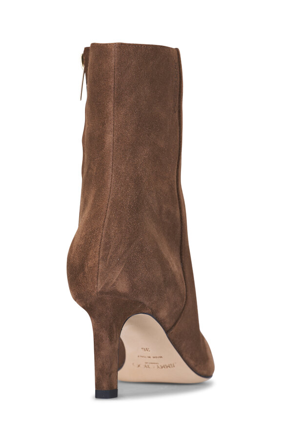 Jimmy Choo - Alizze Oak Suede Short Boot, 65mm