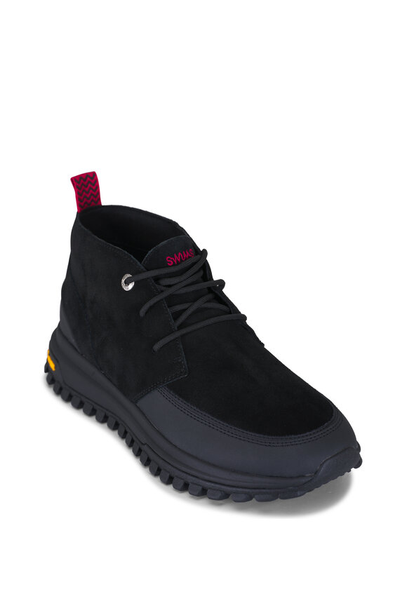 Swims Helmut Vibram Black Suede Chukka Boot