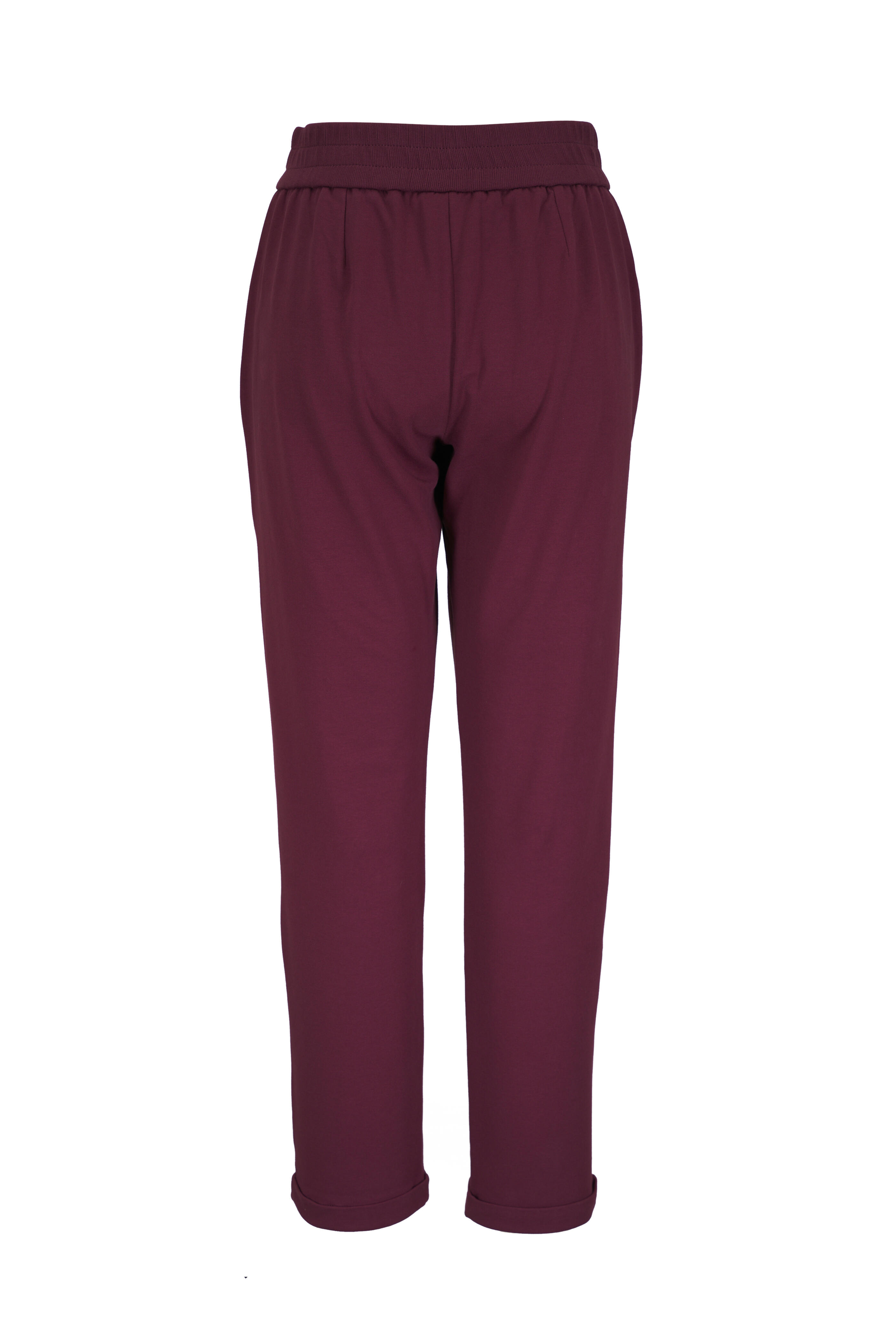 Brunello Cucinelli - Bordeaux Stretch Cotton Travel Pant