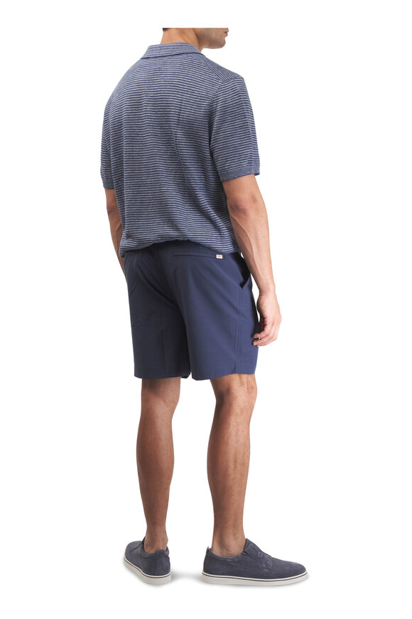Faherty Brand All Day™ 7" Navy Belt Loop Shorts - view 3