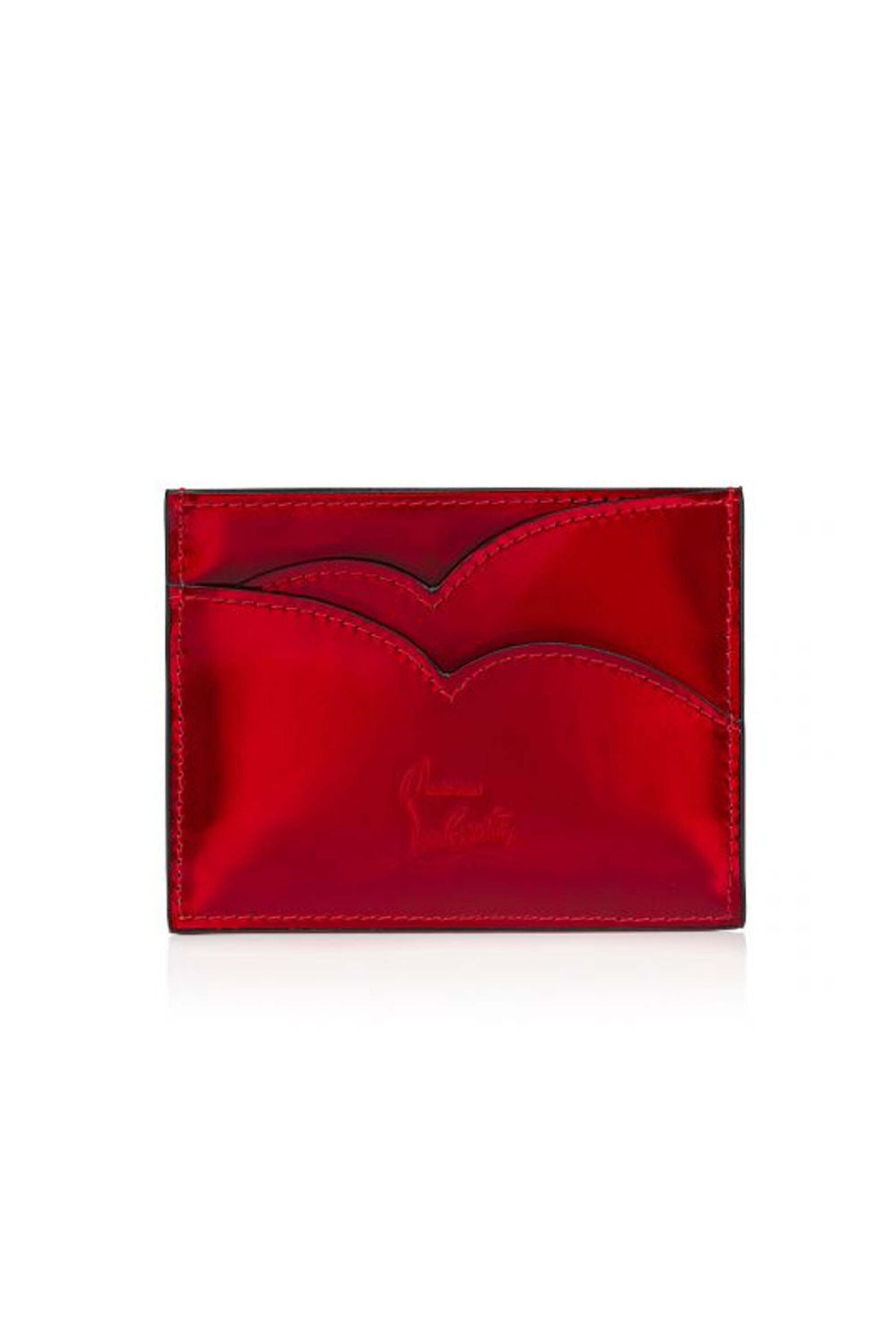 【Christian Louboutin】 Hot Chick patent leather card holder Rare Christian Louboutin Hot Chick Card Case White Patent