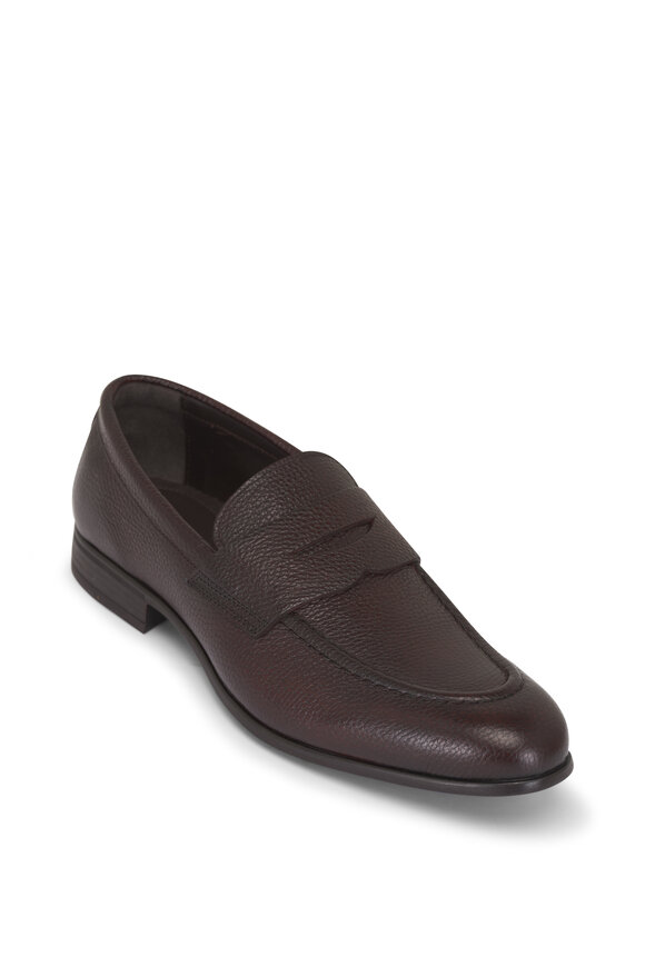 G Brown Cannon Dark Brown Leather Penny Loafer