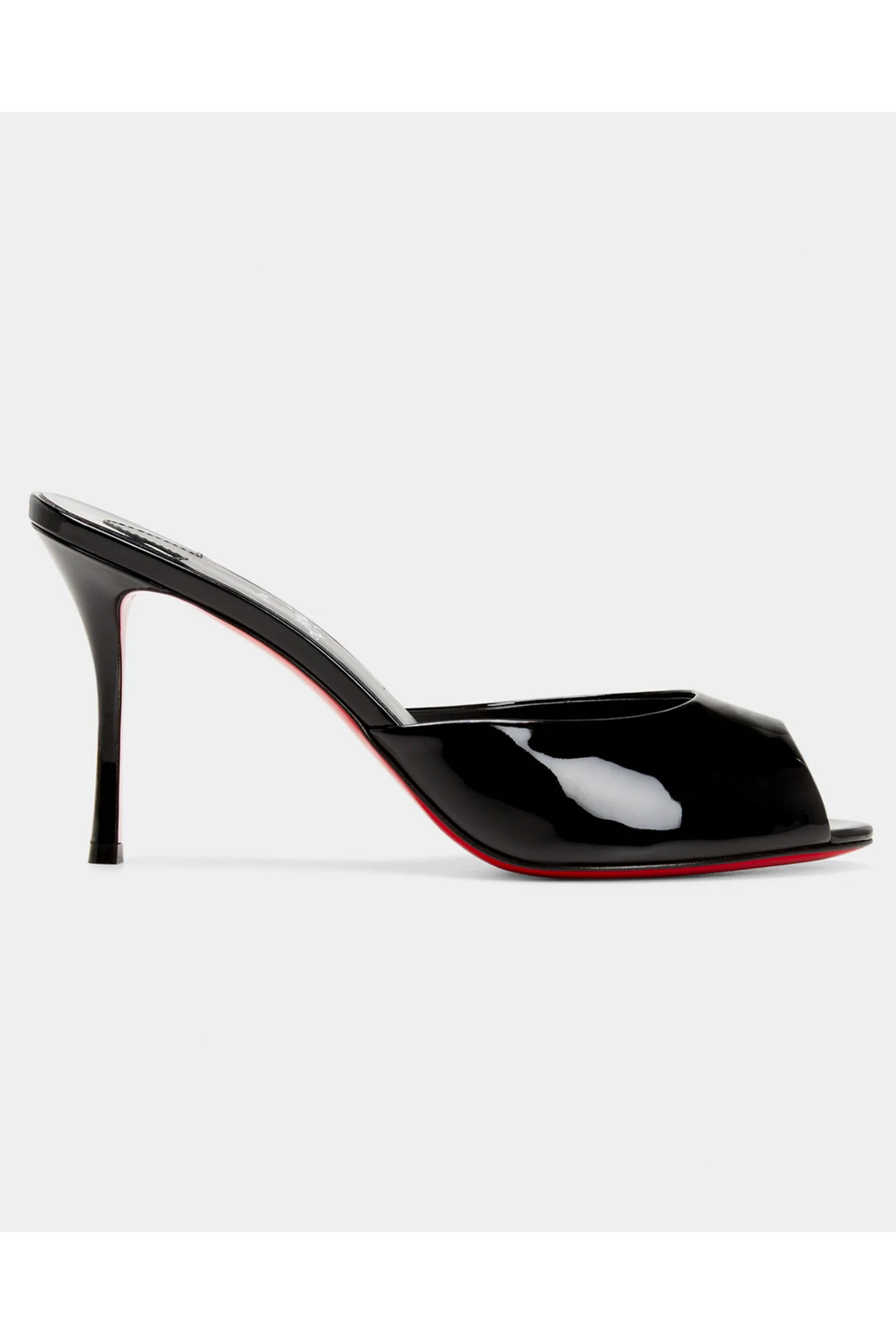 Christian Louboutin - Me Dolly Slide 85 in Black Patent