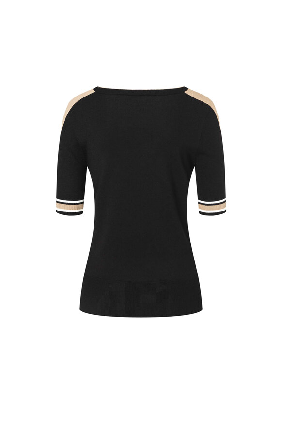 Bogner - Paige Black Elbow Sleeve T-Shirt