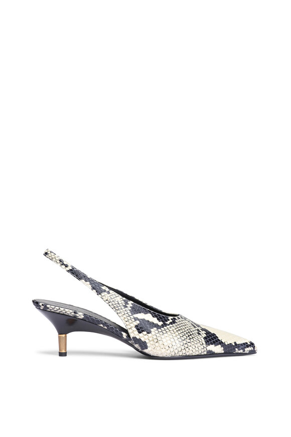 Khaite Bella Embossed Leather Slingback, 55mm - view 2