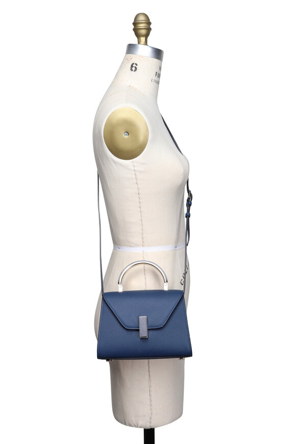 Valextra Micro Iside Zaffiro Sanstone Top Handle - view 5