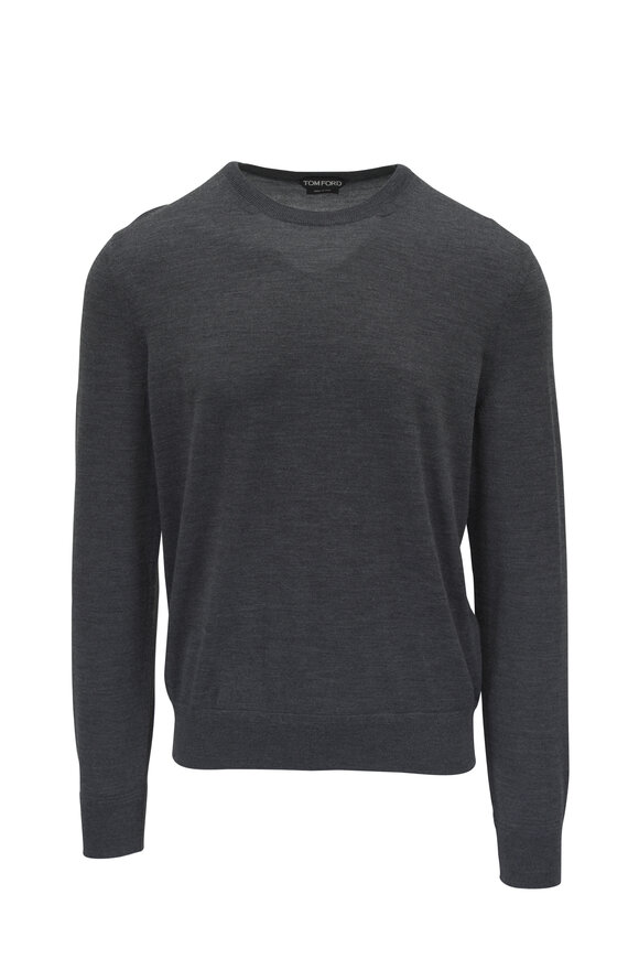 Tom Ford Dark Gray Fine Gauge Wool Sweater