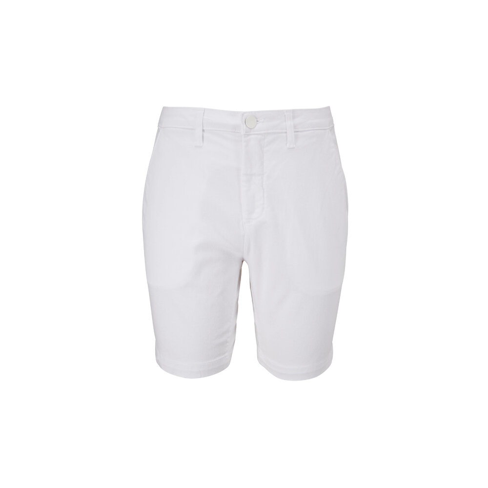 Monfrere - Cruise Blanc Stretch Cotton Shorts | Mitchell Stores