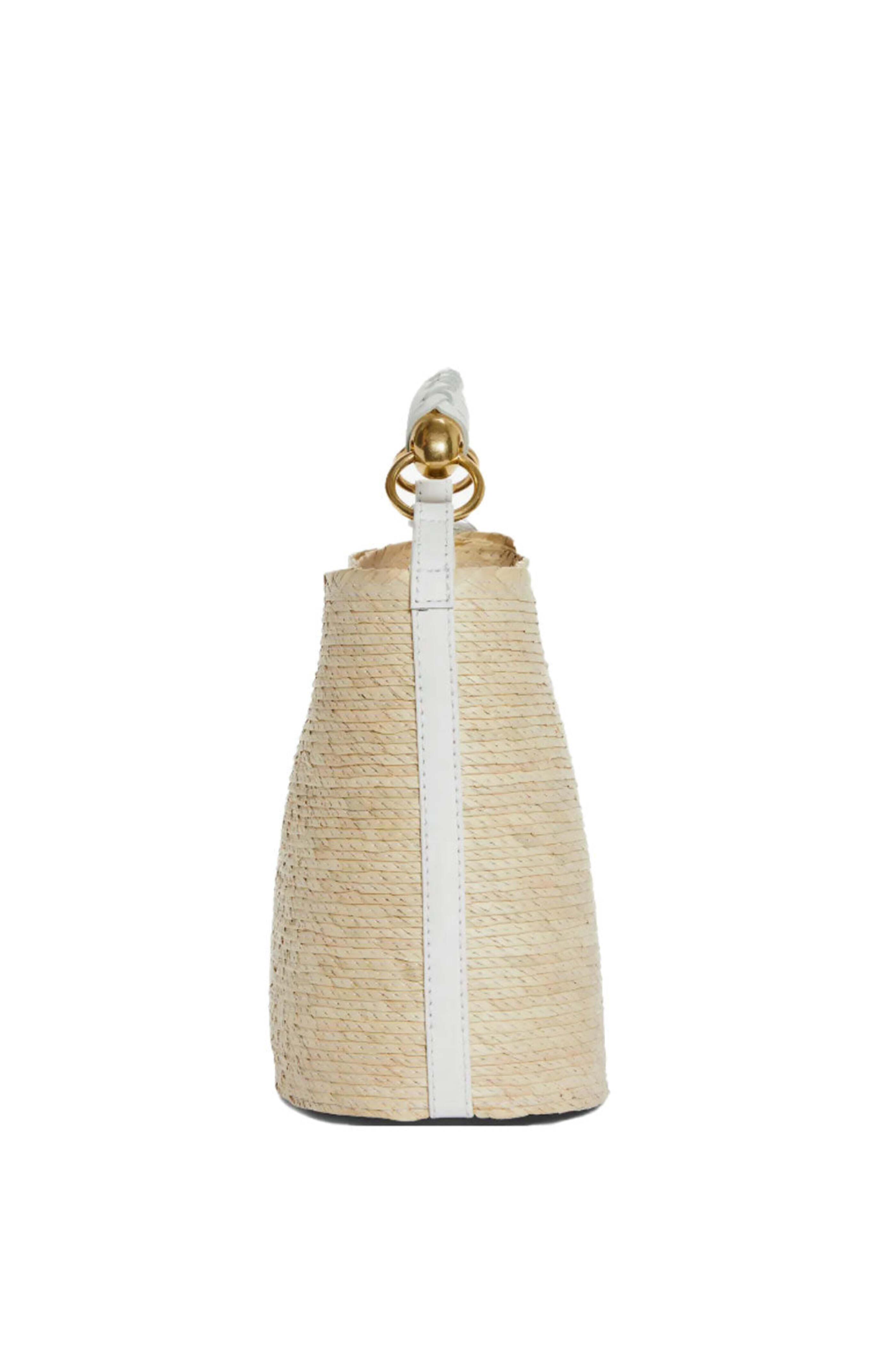 Altuzarra - Mini Watermill Metal Top Handle in Natural & White