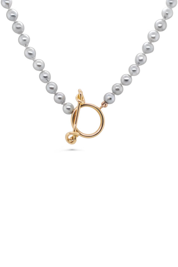 Kali Zoe 18k Yellow Gold Akoya Pearl Necklace - view 1