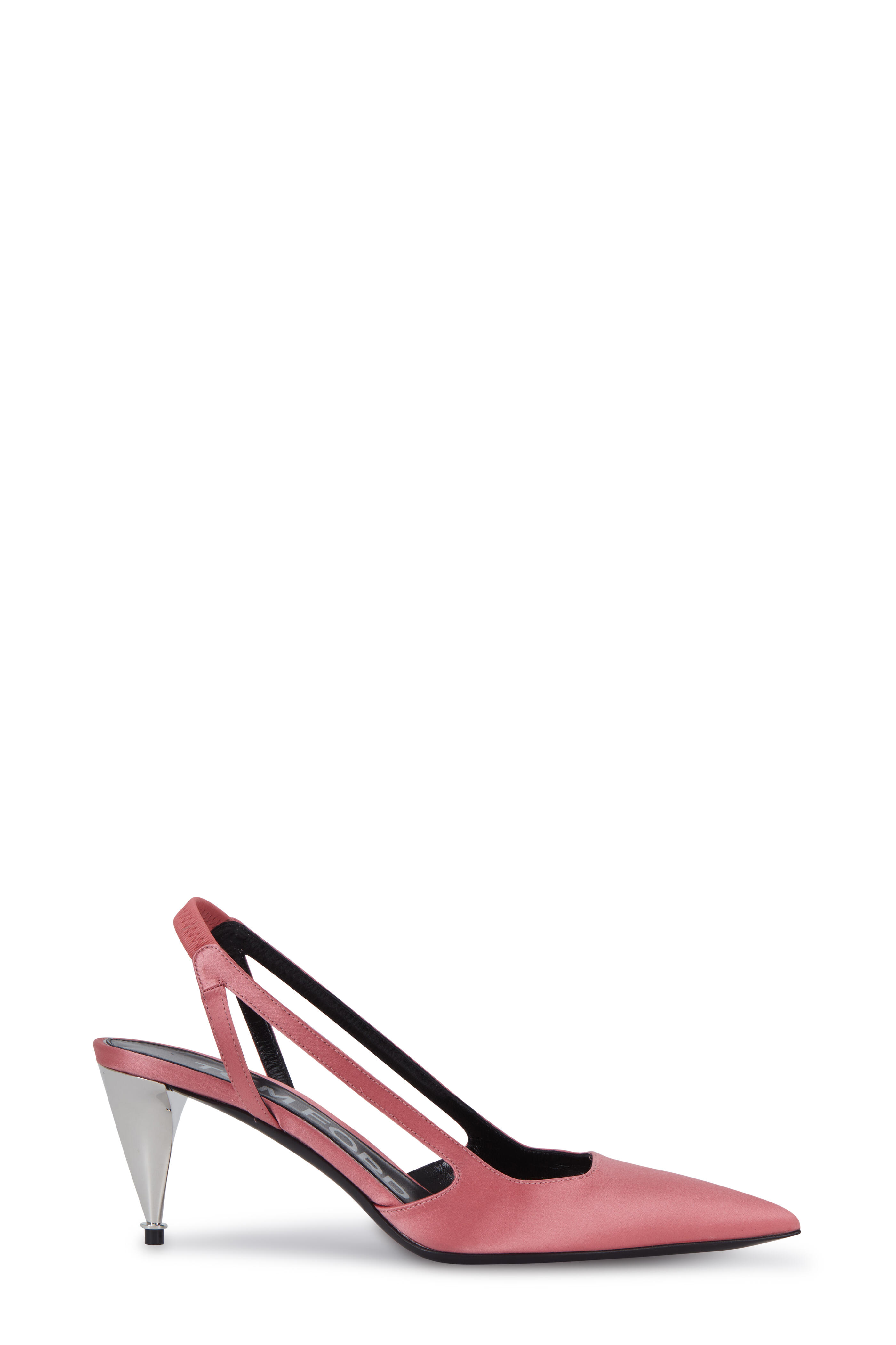 Tom Ford - Sunset Satin Architectural Heel Slingback, 65mm