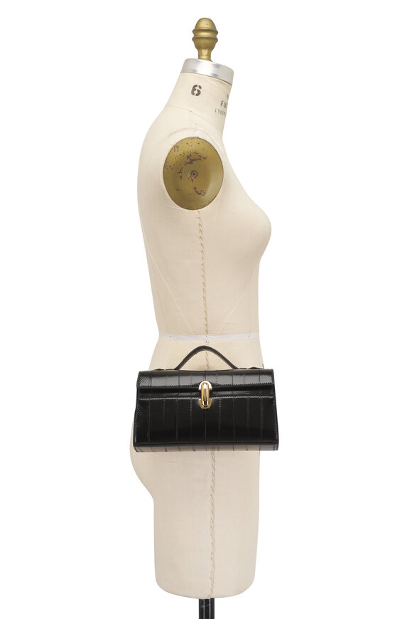 Savette Symmetry Pochette Black Raffia Pouchette - view 7