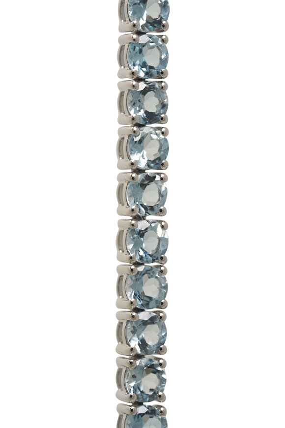 Kai Linz - Aquamarine Tennis Bracelet