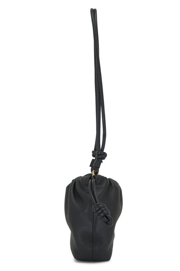 Loewe - Round Flamenco Black Leather Chain Bag 