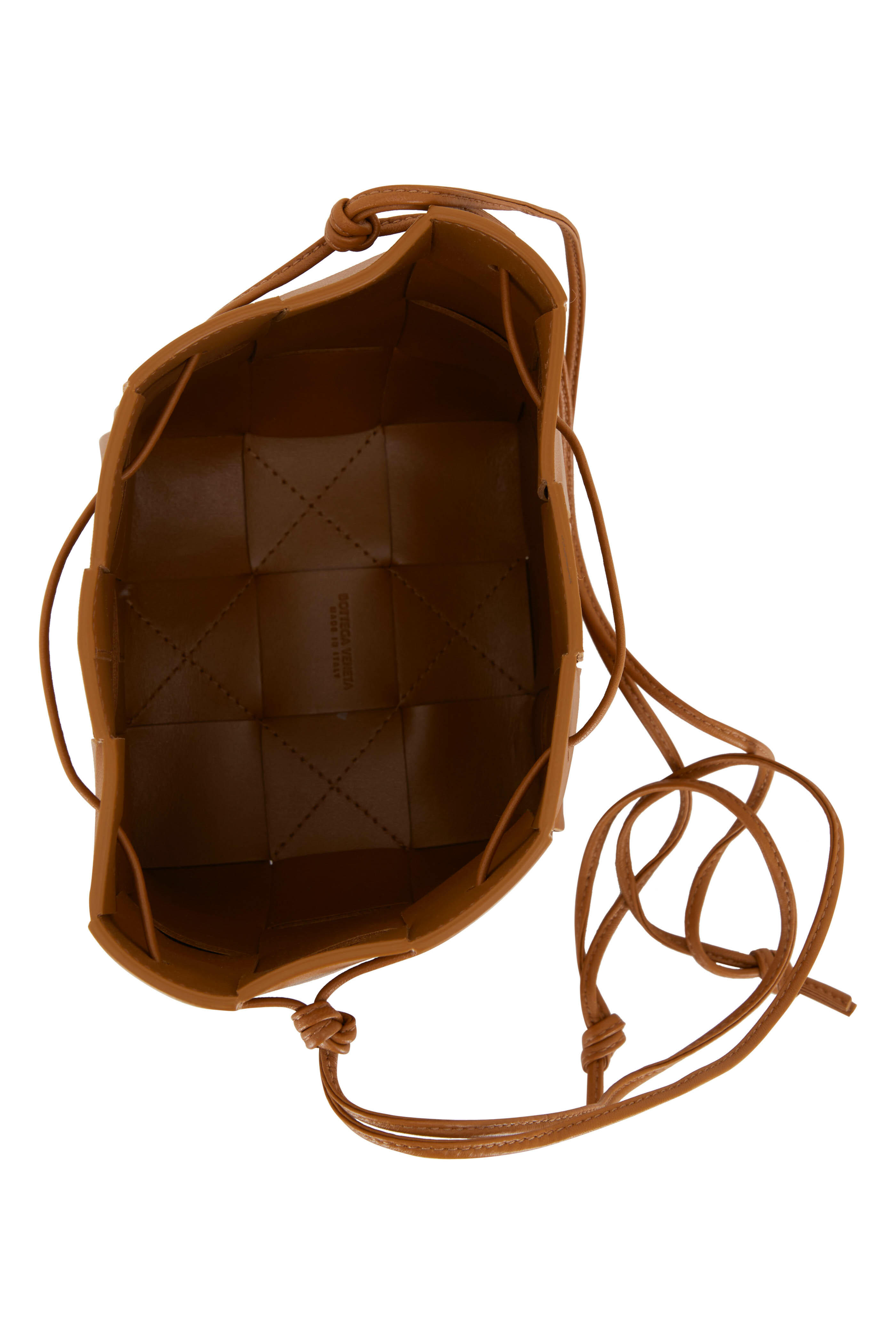 Shop Bottega Veneta The Shiny Cassette Leather Crossbody Bag