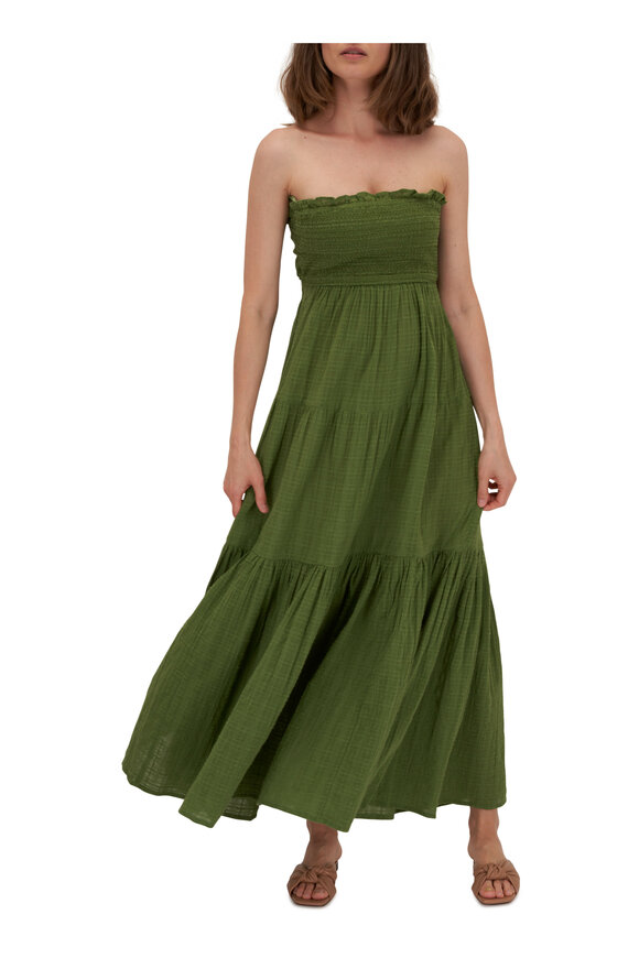 Veronica Beard - McKinney Forest Green Tie Back Dress