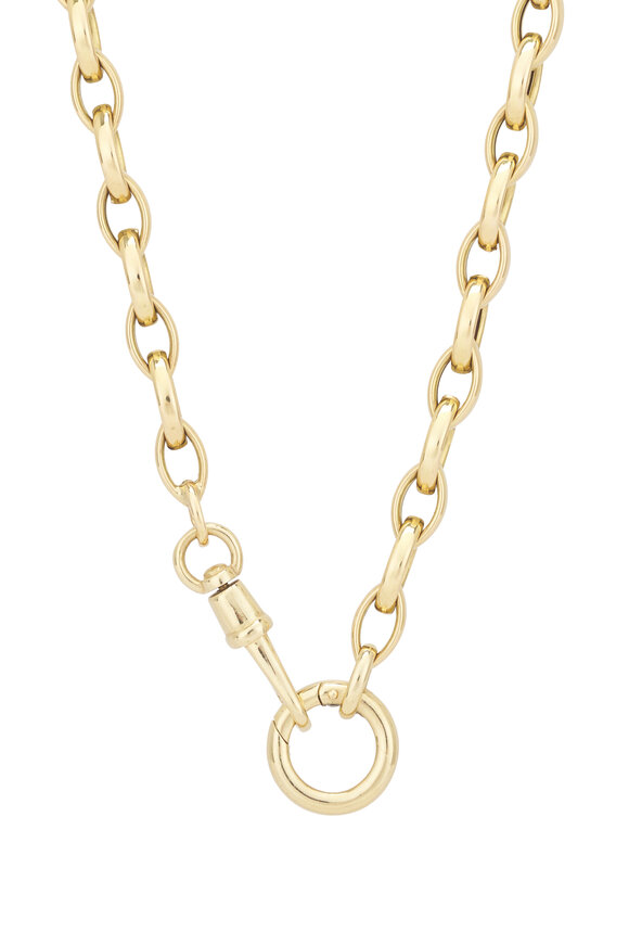Lauren K Marquise Link Chain Necklace - view 2