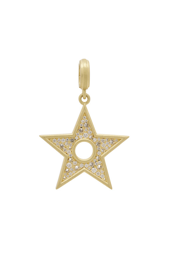 Leigh Maxwell Small Pavé Diamond Star Pendant