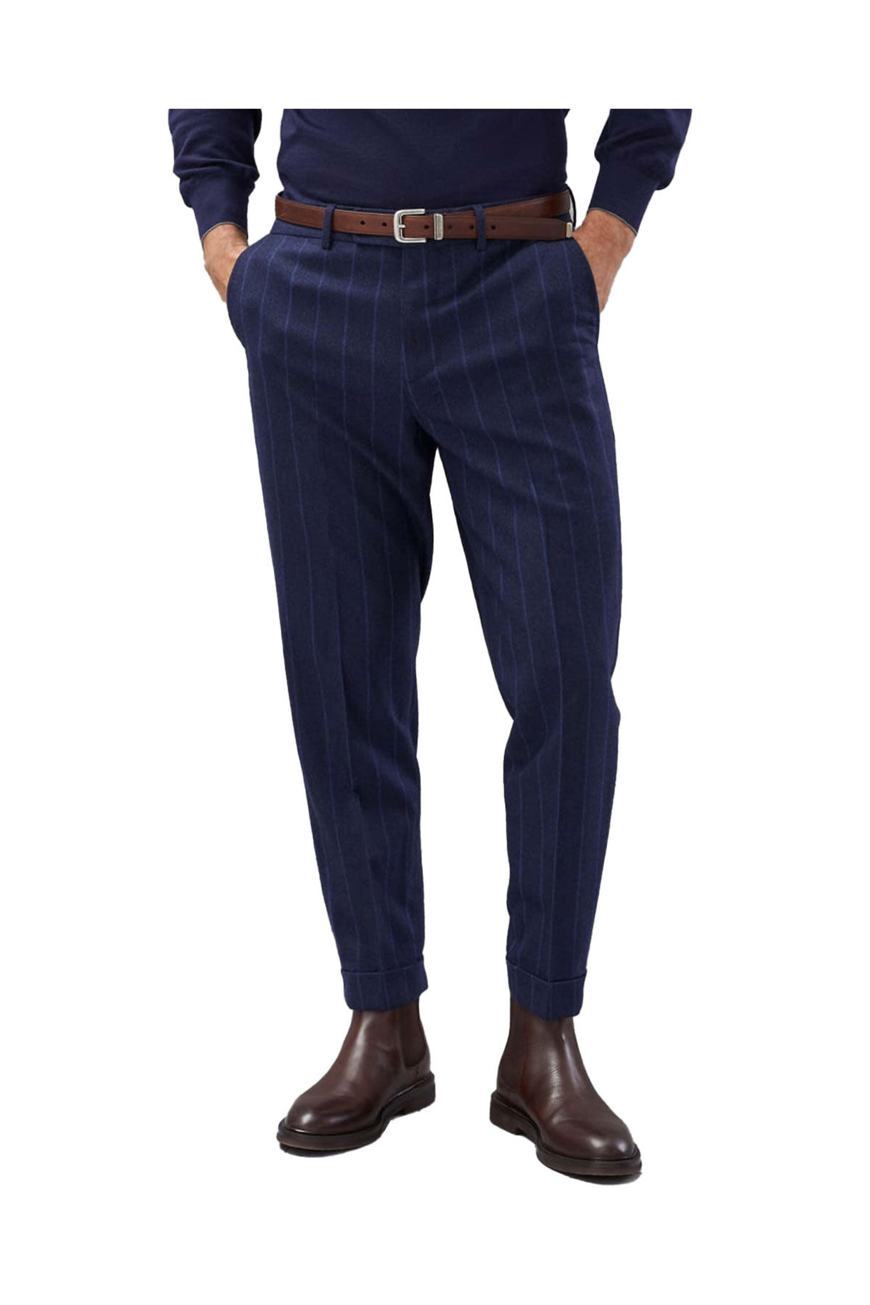 【送料&関税込】Brunello Cucinelli Pinstripe Pants Khaki pinstripe pants at Kiki's Stocksale