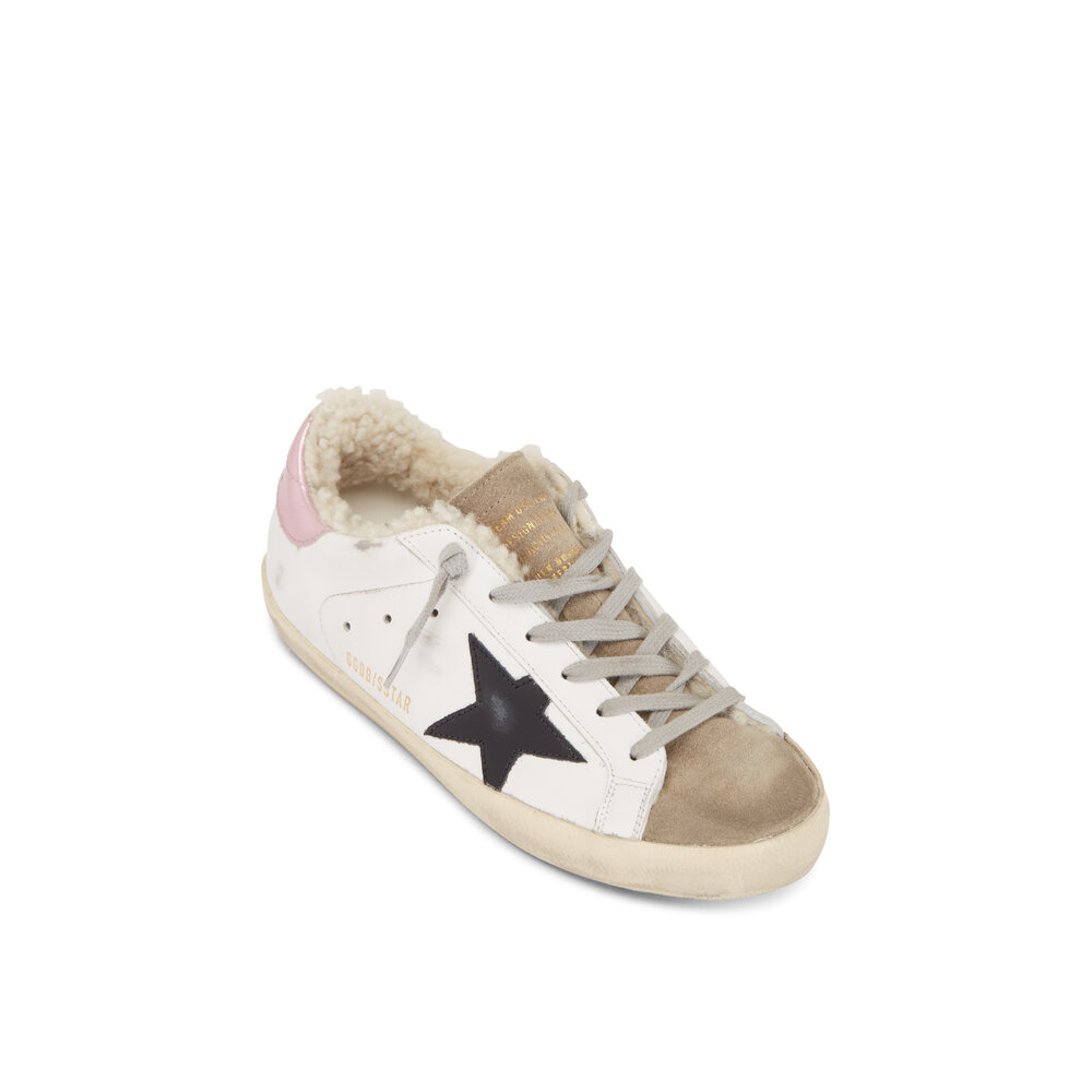 Golden Goose チェーン Golden Goose V-Star 2 Sneaker in Platinum/Seed Pearl