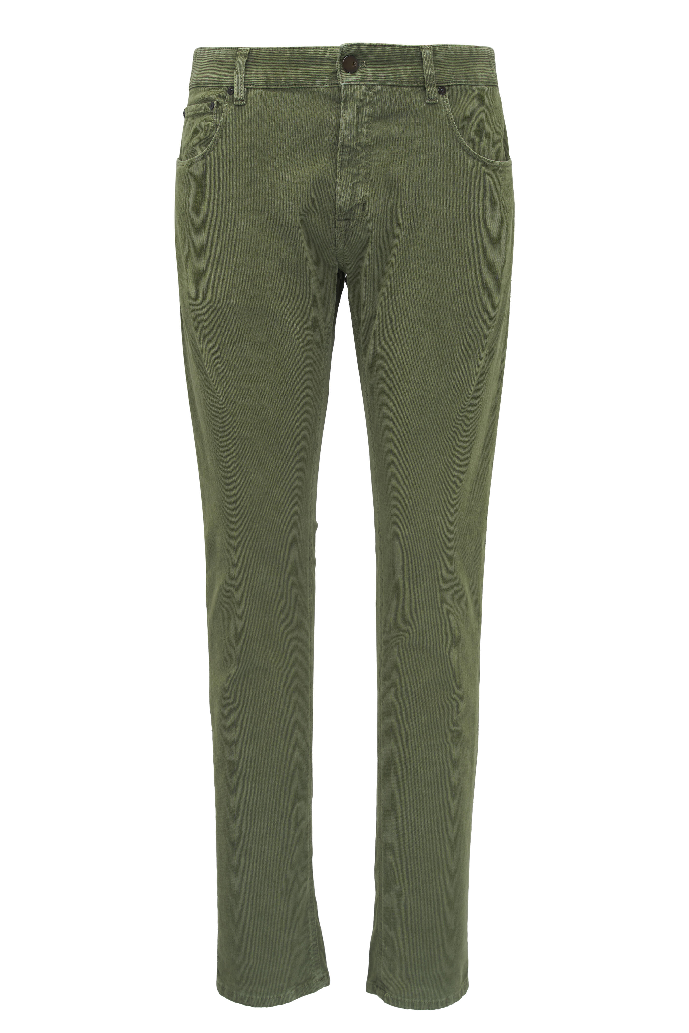 PT Torino - Jazz Olive Green Corduroy Five Pocket Pant