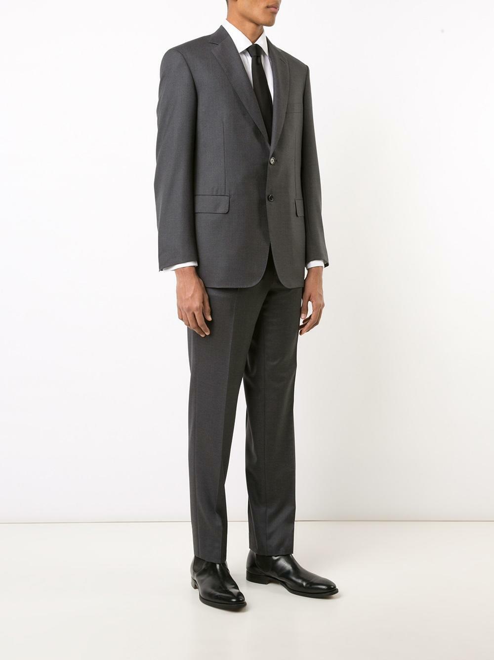 Brioni - Solid Charcoal Gray Wool Suit