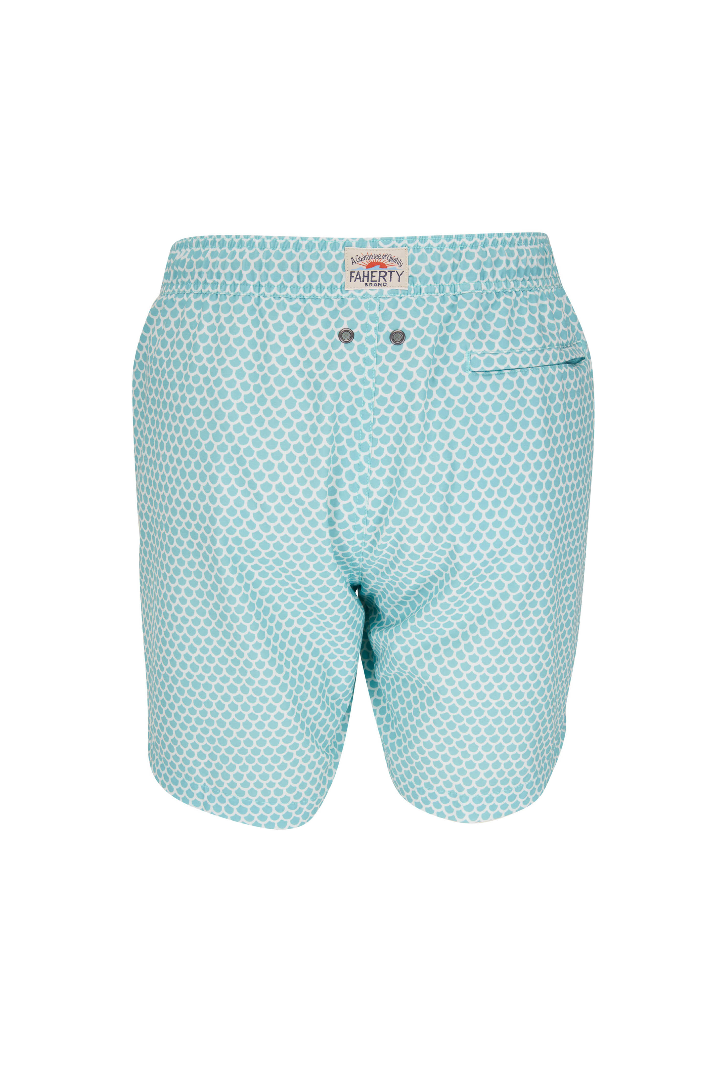Faherty Brand - Beacon Jade Fish Scale Swim Trunks