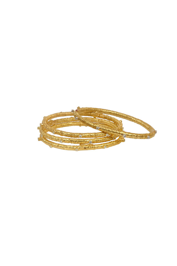 Coomi - Yellow Gold Diamond Eternity Bracelet