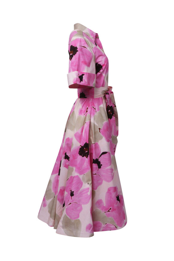 Sara Roka Pink Floral Marysole Dress - view 2