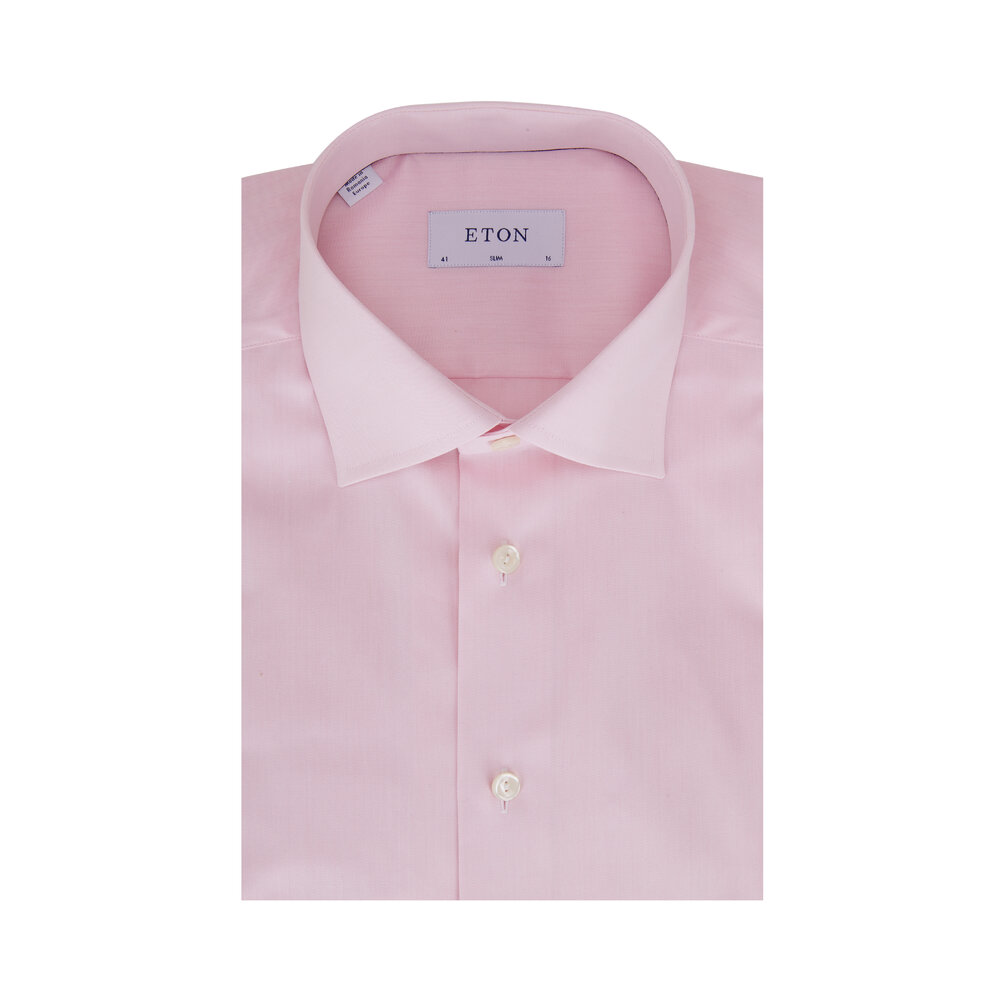 Eton - Light Pink Cotton Dress Shirt | Mitchell Stores Eton - Light Pink Cotton Dress Shirt | Mitchell Stores