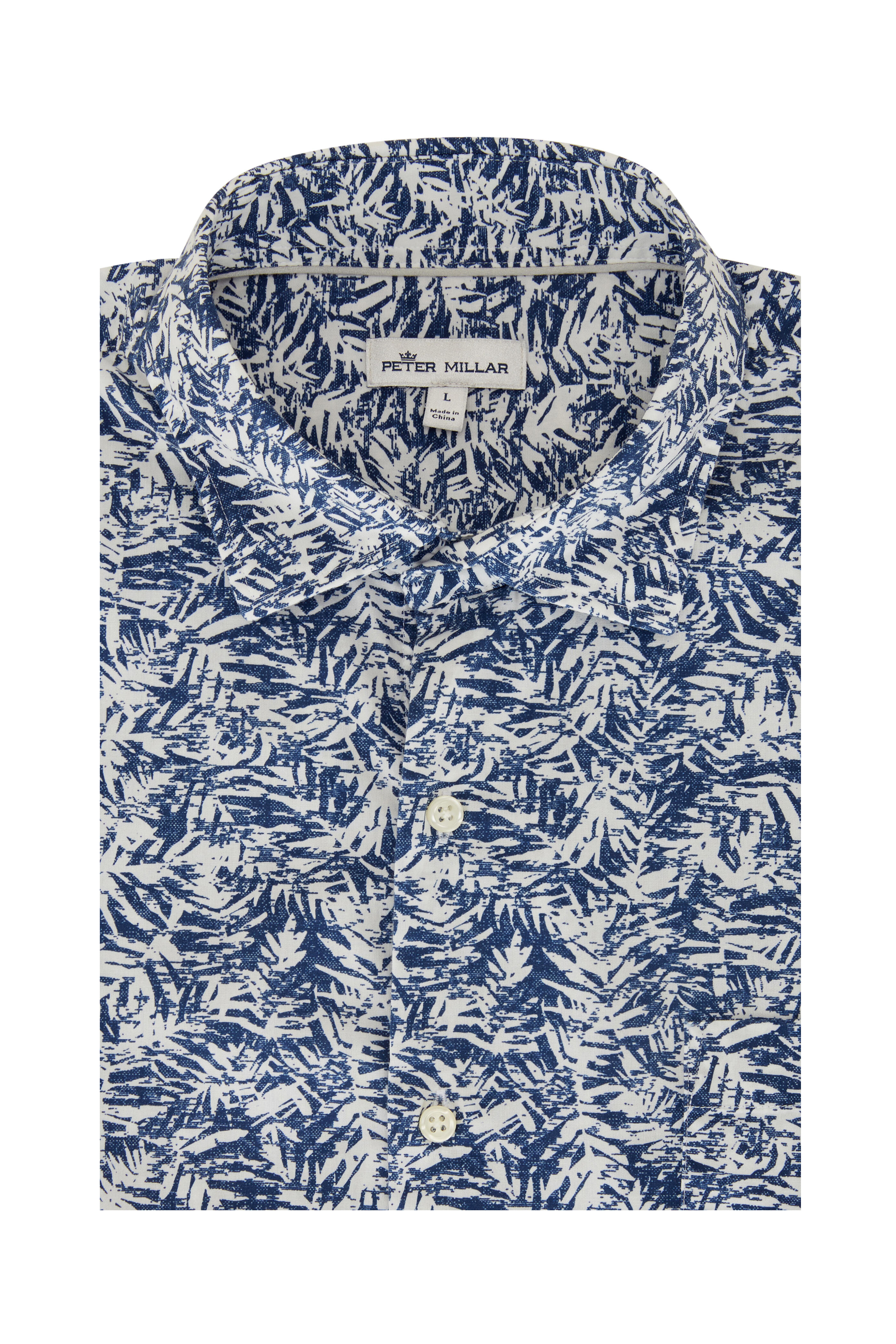 Peter Millar - Whitepalm Blue & White Sport Shirt