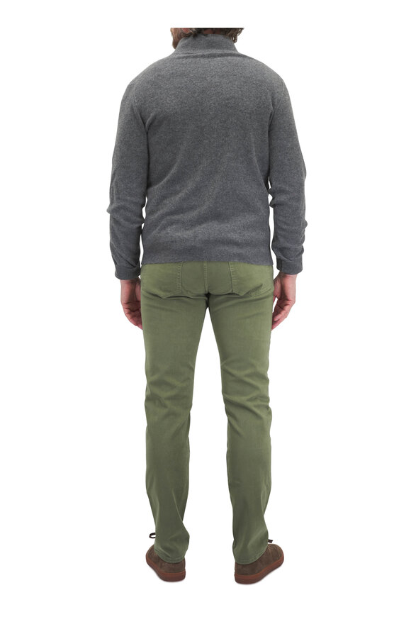 Stefan Brandt Gray Cotton Knit Sport Shirt - view 3