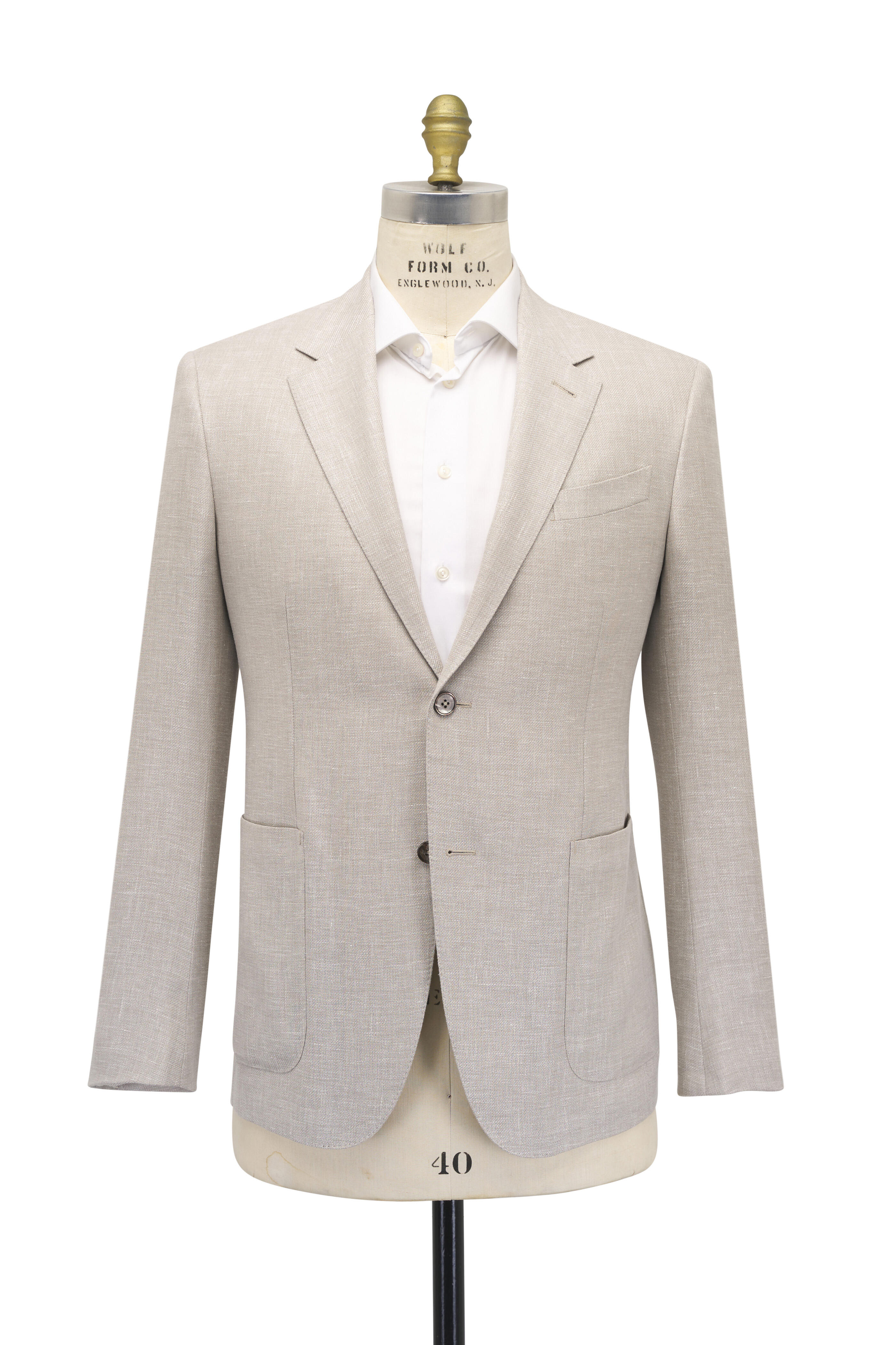 Zegna - Natural Fancy Solid Sportcoat