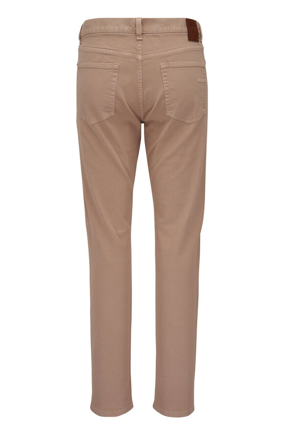 Zegna - Beige Cotton Stretch Five Pocket Jean