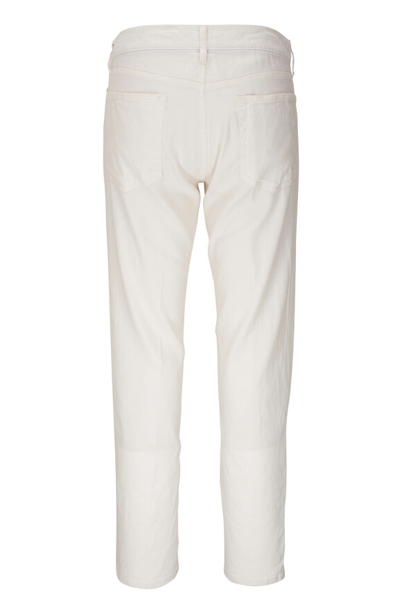 Ralph Lauren Purple Label - Cream Stretch Cotton Five Pocket Pant