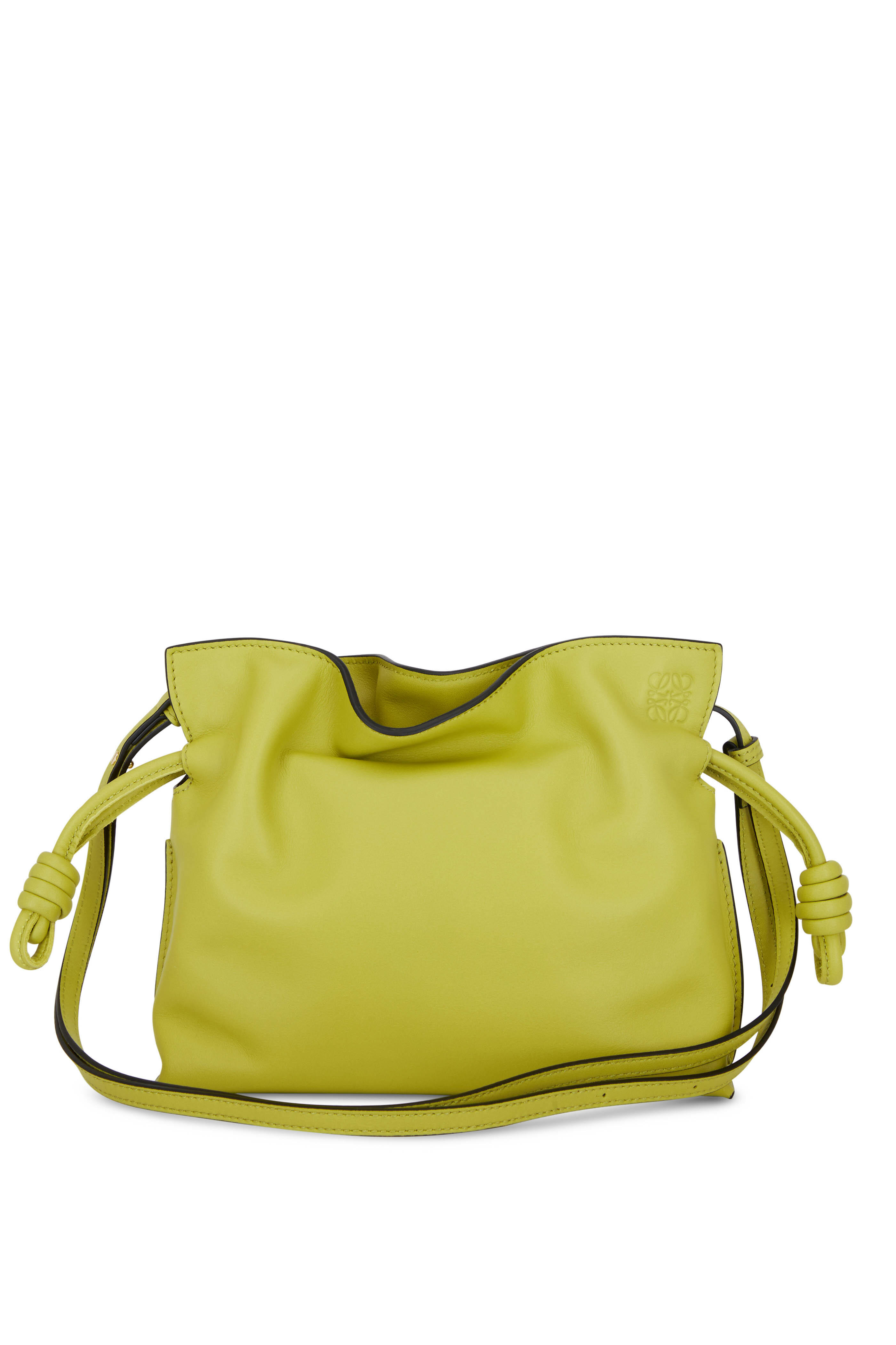Loewe - Flamenco Lime Yellow Mini Knot Bag