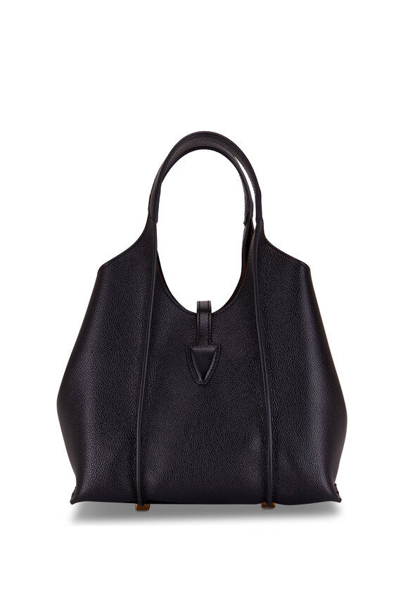 Tod's - Timeless Mini Black Leather Shopping Tote