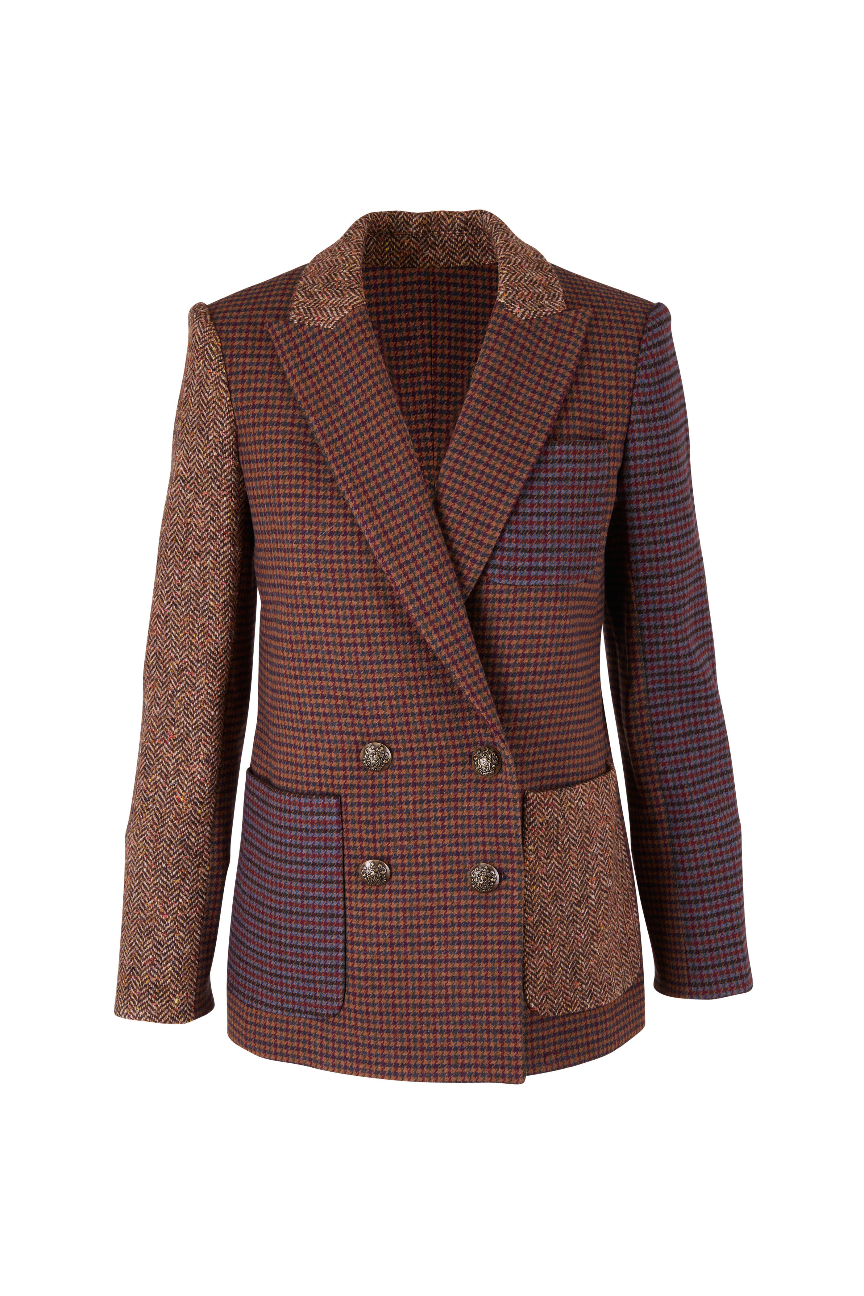 Veronica Beard - Faustine Camel & Blue Dickey Jacket