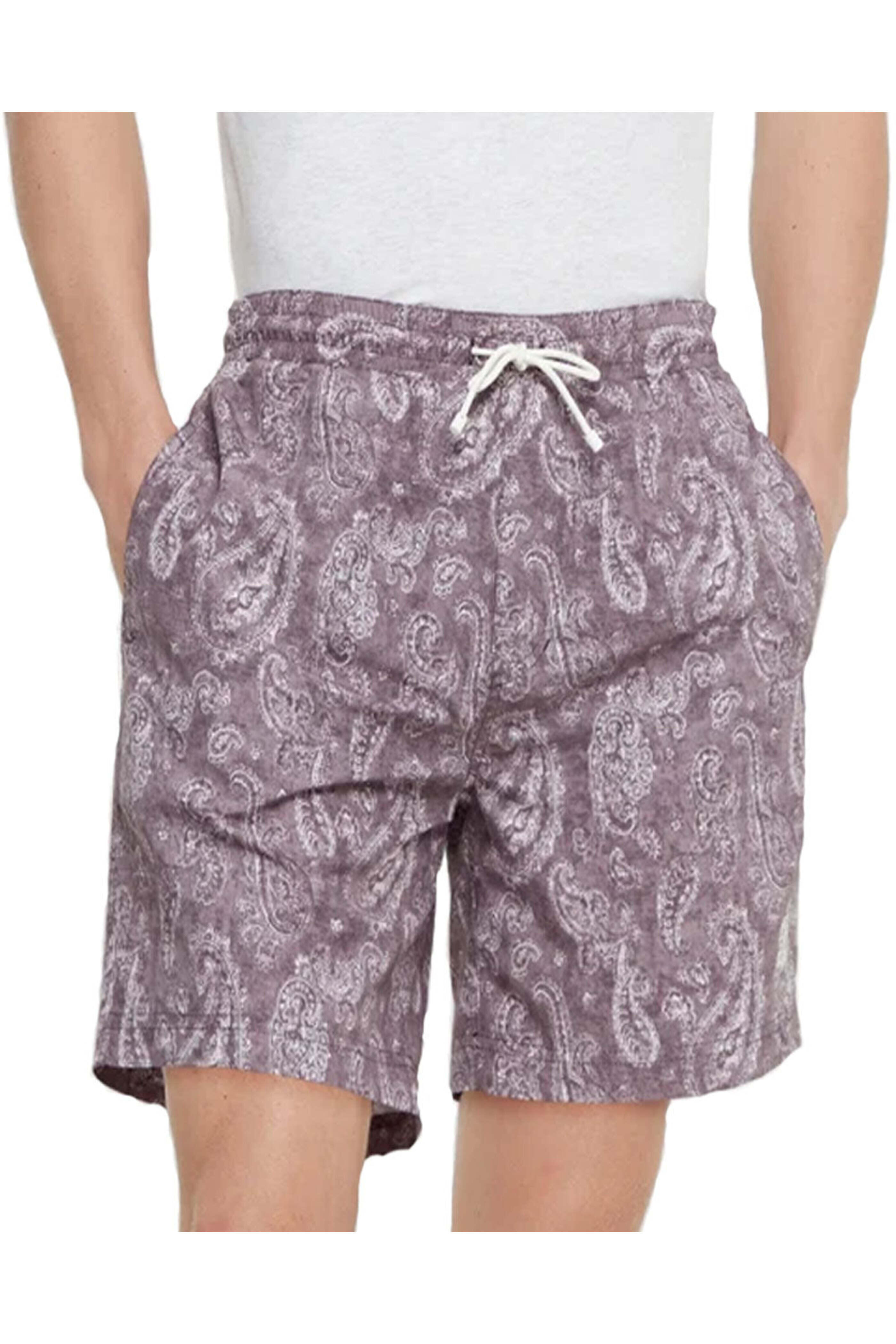 Brunello Cucinelli - Purple Paisley Swim Shorts | Mitchell