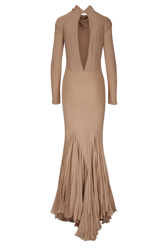 Khaite - Metin Beige Silk Georgette Dress