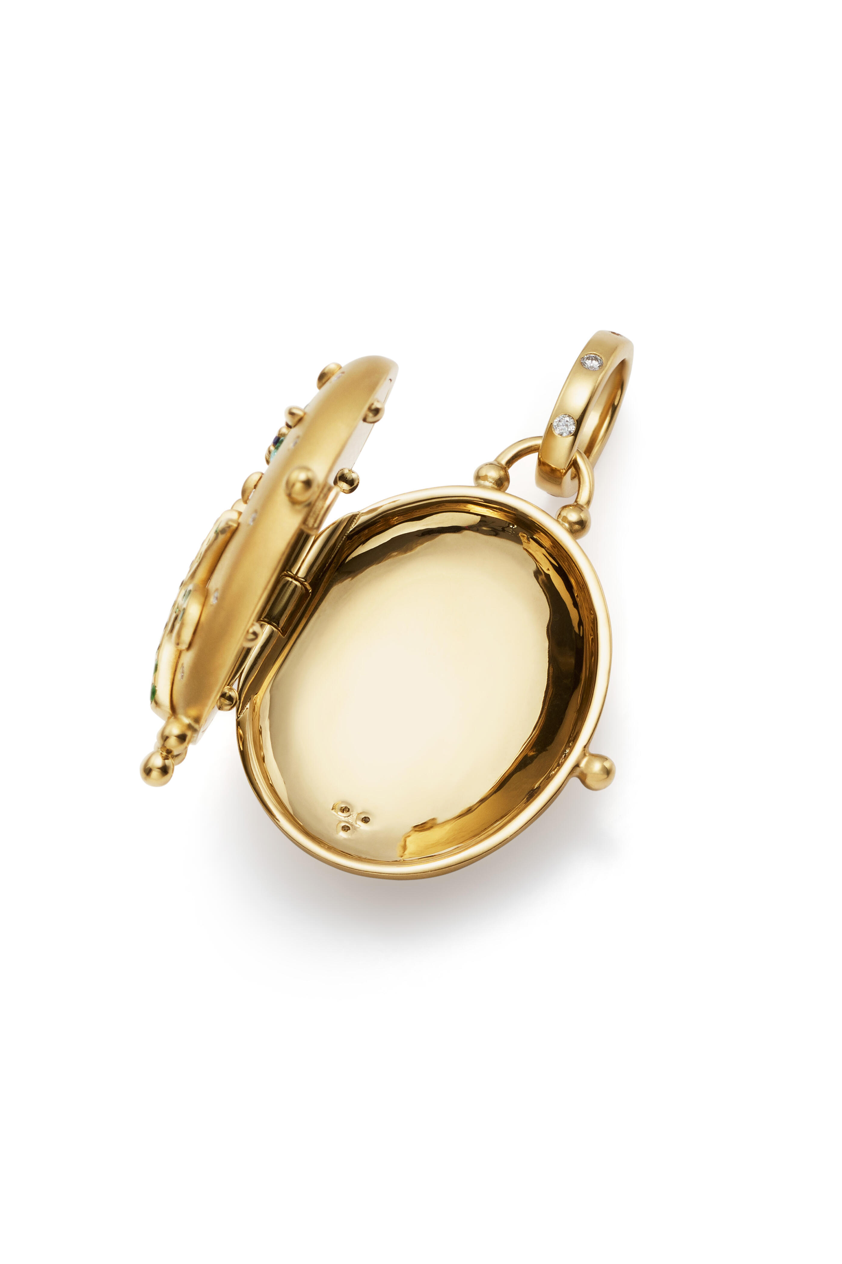 Temple St. Clair - 18k Gold Small Paraiba Primavera Locket