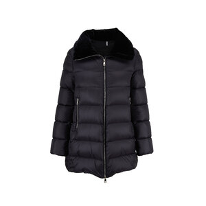 Moncler - Torcon Black Velvet Collar Puffer Coat Moncler - Torcon Black Velvet Collar Puffer Coat