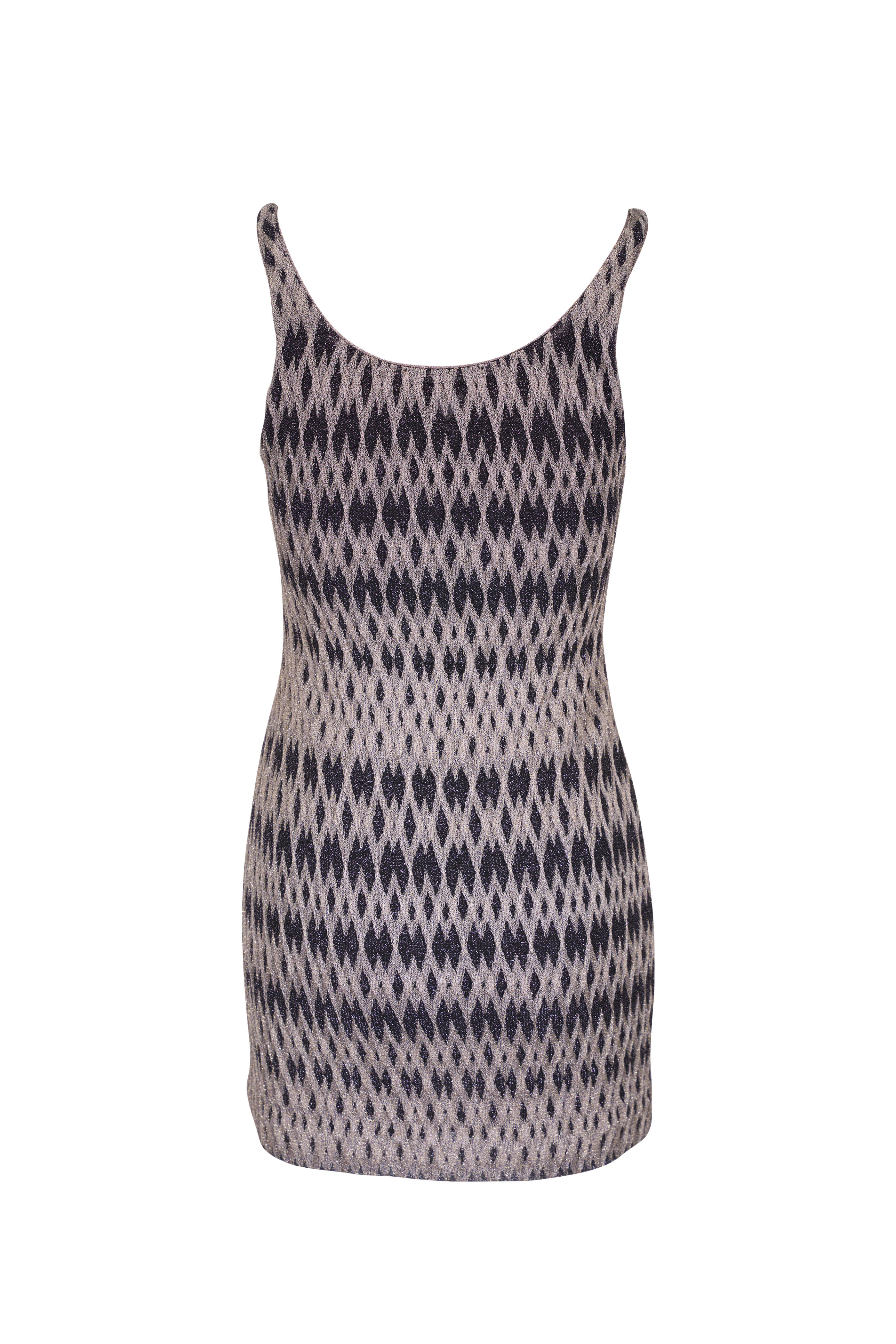 Missoni - Beige Multi Metallic Mini Dress