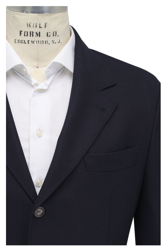 Brunello Cucinelli - Three-Button Navy Cashmere Sportcoat