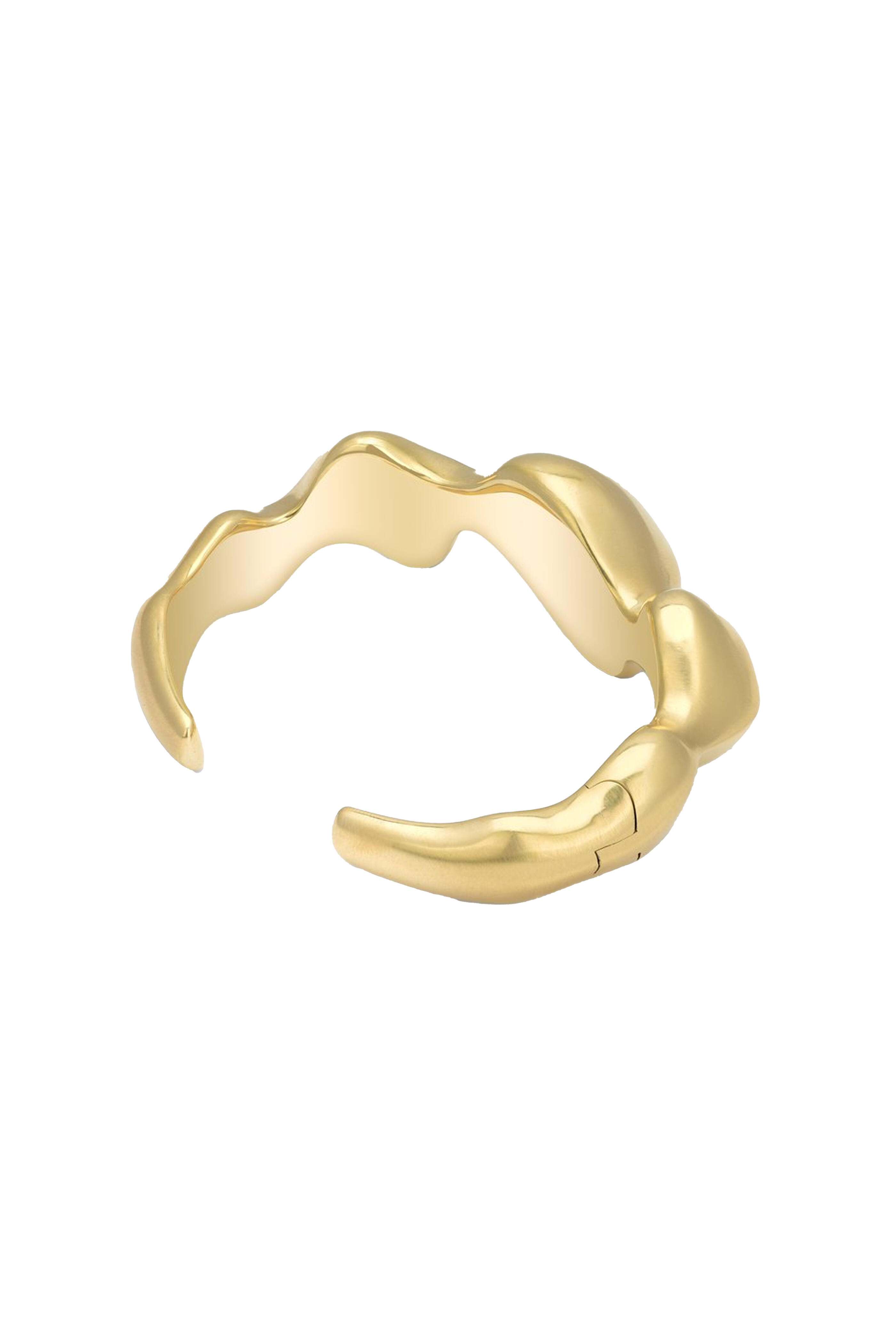 Vram - Small Caryn Hinged Cuff Bracelet