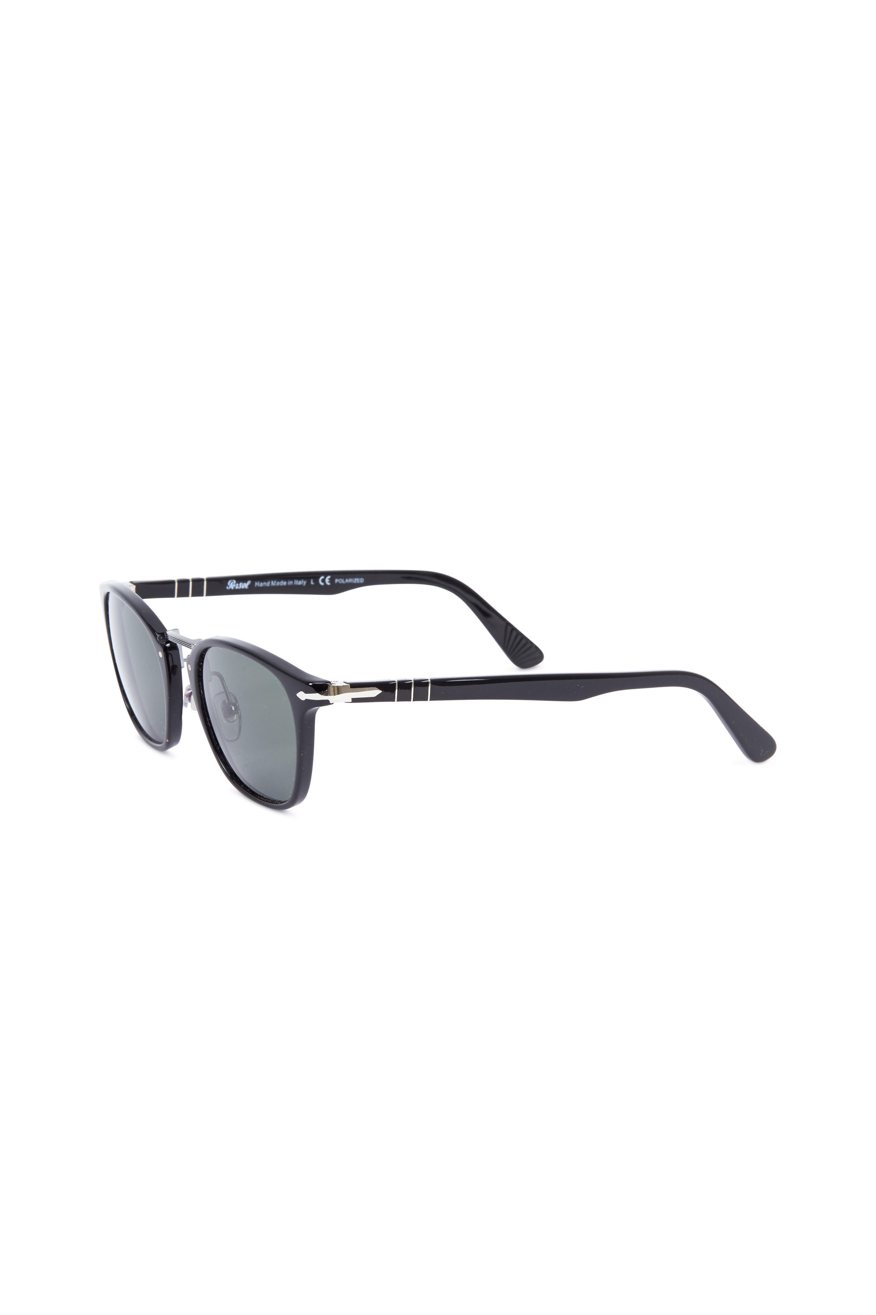 Persol - Typewriter Black Polarized Phantos Sunglasses