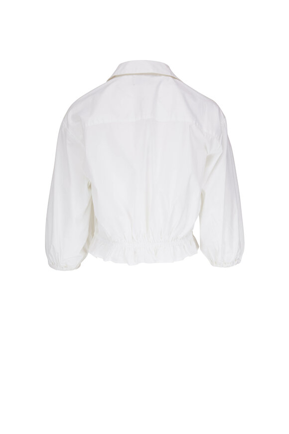 Cara Cara - Hutton White Cropped Poplin Shirt