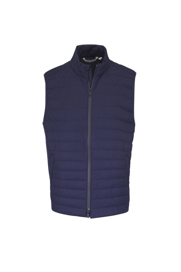 Peter Millar Parks Navy Blue Hybrid Vest - view 1