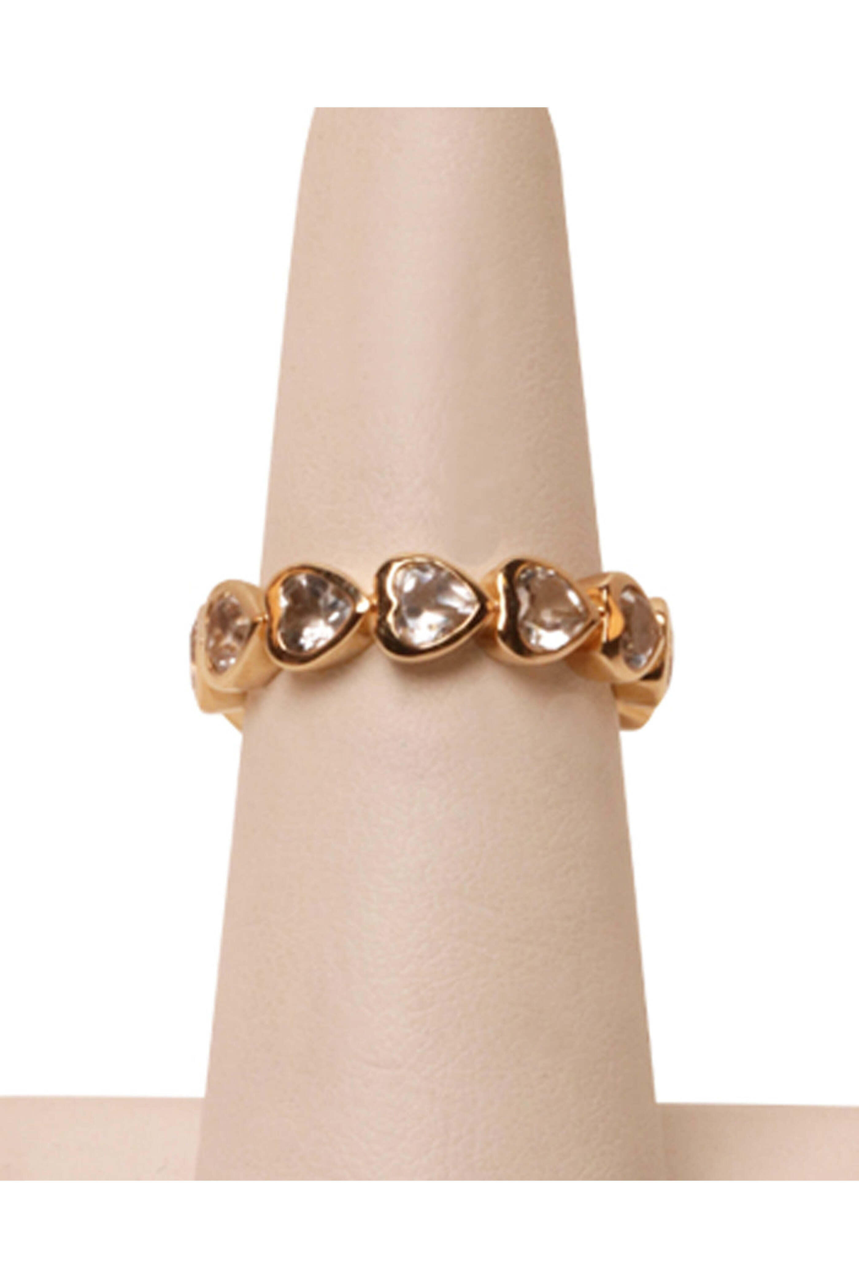 The Jen Collection - Gold Topaz Heart Ring
